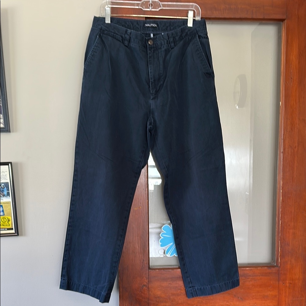 Nautica Navy Khaki Pants Chinos 33W x 30L